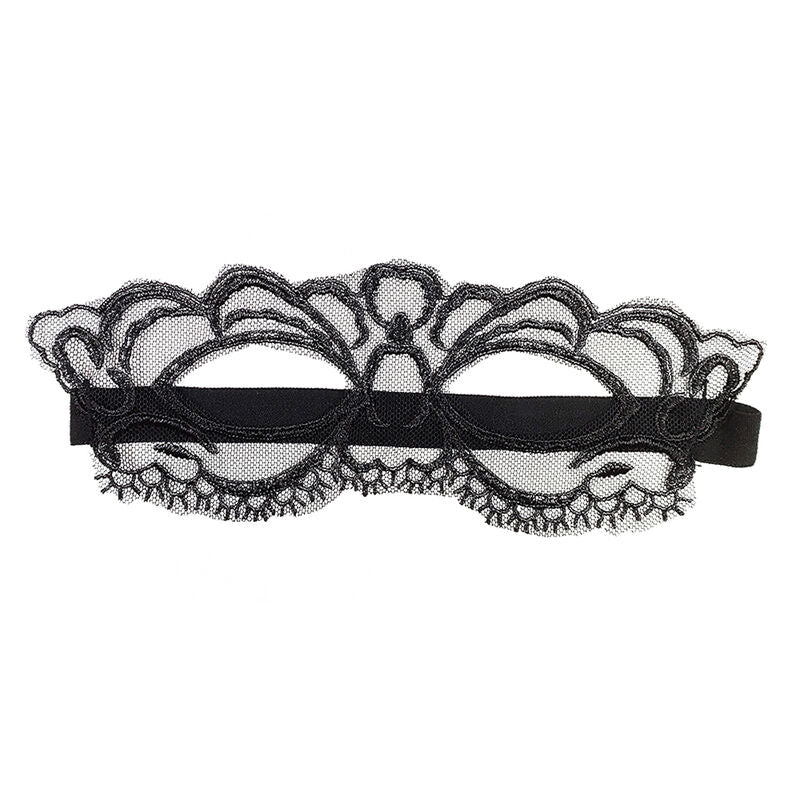 QUEEN LINGERIE - FINE BLACK LACE MASK