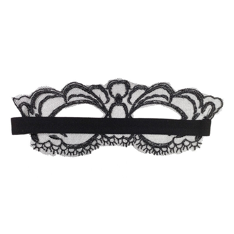 QUEEN LINGERIE - FINE BLACK LACE MASK