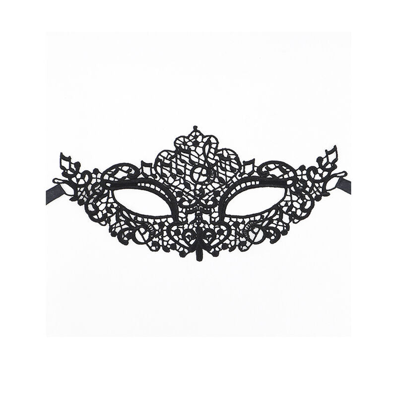 QUEEN LINGERIE - MASCARILLA DE ENCAJE NEGRO MODELO 1