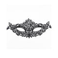 QUEEN LINGERIE - MASCARILLA DE ENCAJE NEGRO MODELO 1