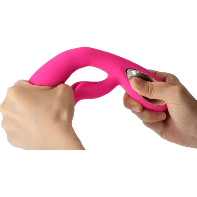 ARMONY - VIBRADOR DARO Y ESTIMULADOR DE ANILLO DE TRACCIÓN FUCSIA
