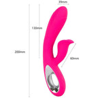 ARMONY - VIBRADOR DARO Y ESTIMULADOR DE ANILLO DE TRACCIÓN FUCSIA