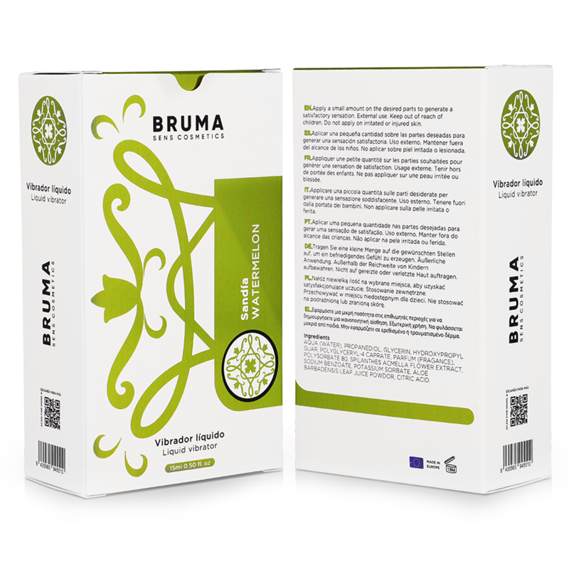 BRUMA - VIBRADOR LÍQUIDO ULTRA DESLIZANTE Sandía 15 ML