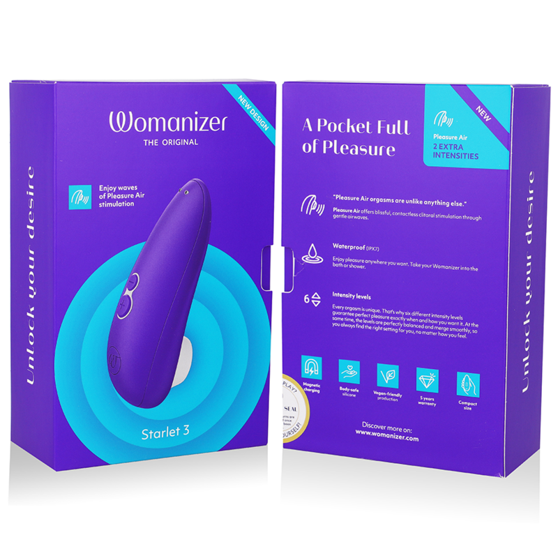 WOMANIZER - STIMOLATORE CLITORIDEO STARLET 3 INDIGO