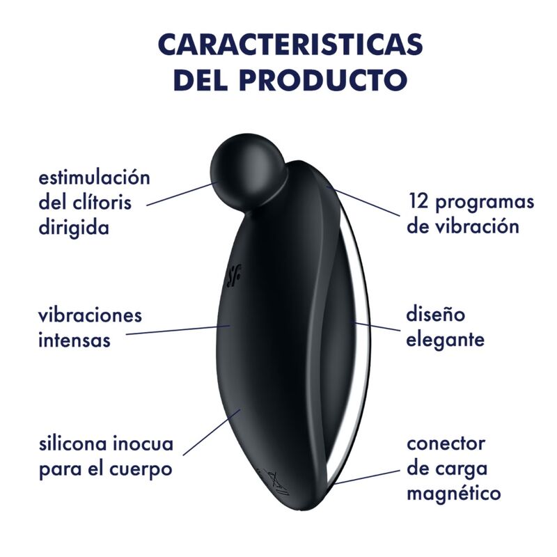 SATISFYER - SPOT ON 2 VIBRATORE A APPOGGIO NERO