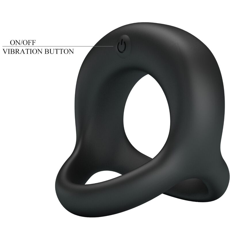 PRETTY LOVE - ELLIOTT VIBRATING RING BLACK