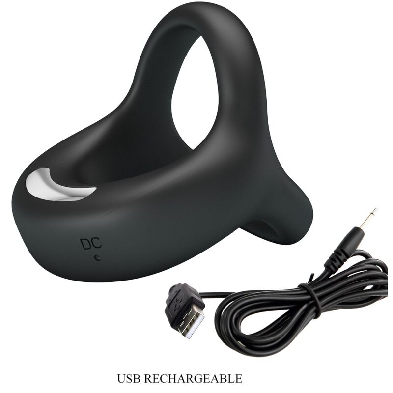 PRETTY LOVE - ELLIOTT VIBRATING RING BLACK