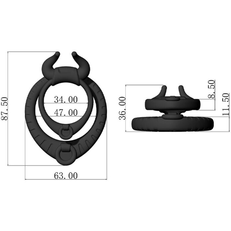 ARMONY - BULL'S PASSION ANELLO NERO