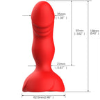 ARMONY - VIBRADOR EXTREME A BLOOM ROSA Y ANAL PLUG CON MANDO A DISTANCIA ROJO