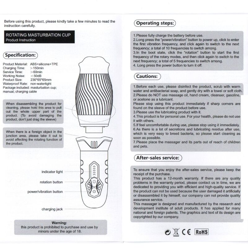 ARMONY - MASTURBADOR ORAL VIBRADOR BELUCCI BLANCO