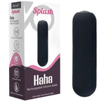 ARMONY - SPLASH HAHA VIBRADOR BULLET DE SILICONA 10 VIBRACIONES 75 X 19 CM NEGRO