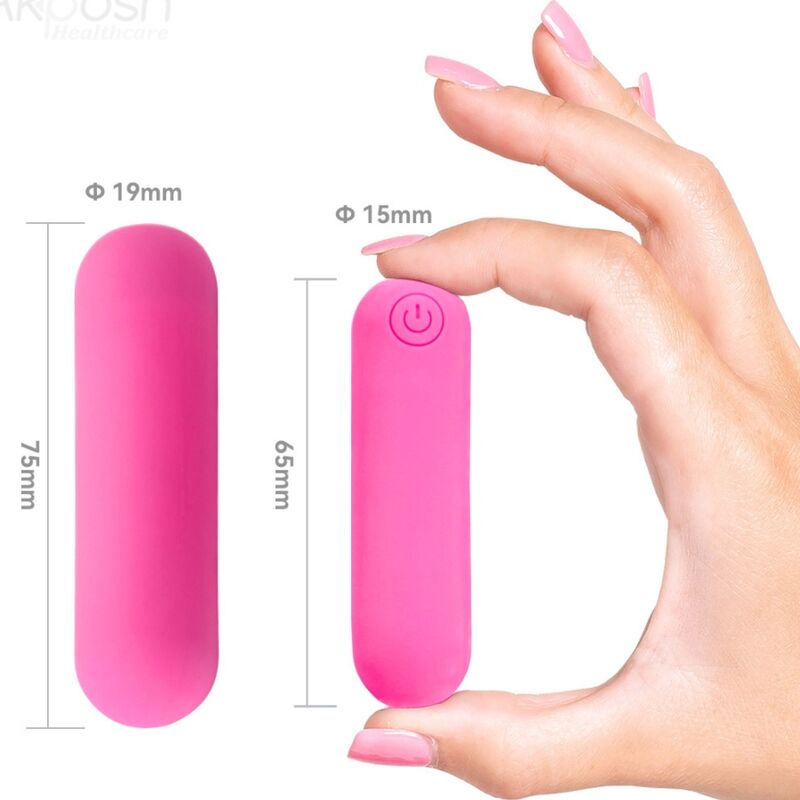 ARMONY - SPLASH HAHA VIBRADOR BALA SILICONA 10 VIBRACIONES 7,5 X 1,9 CM ROSA