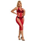 SUBBLIME - 952327 VESTIDO LARGO DE RED ROJO TALLA ÚNICA