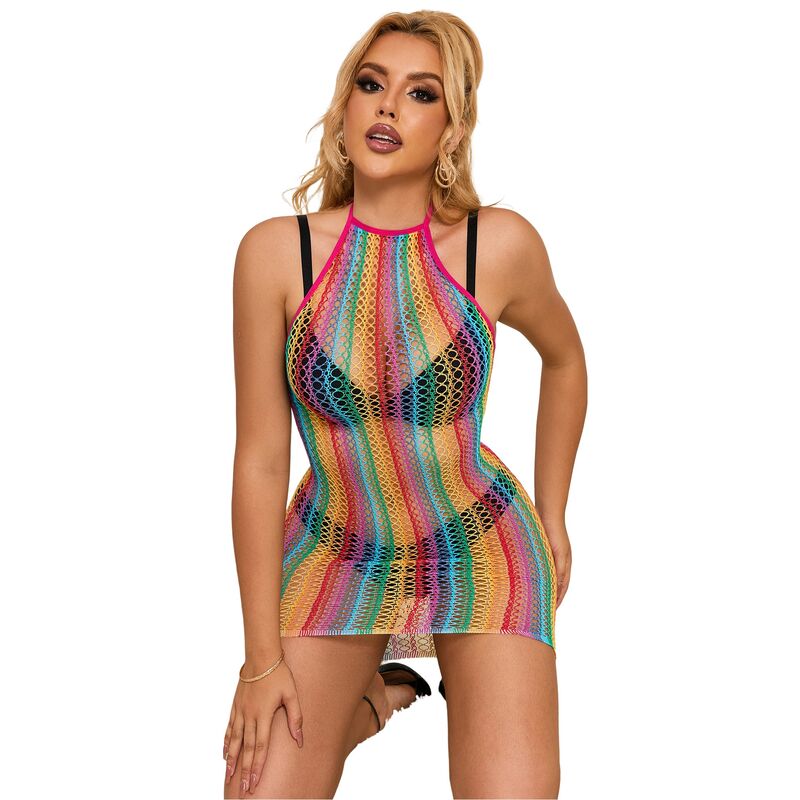 SUBBLIME - 952341 VESTIDO DE RED ARCOÍRIS TALLA ÚNICA