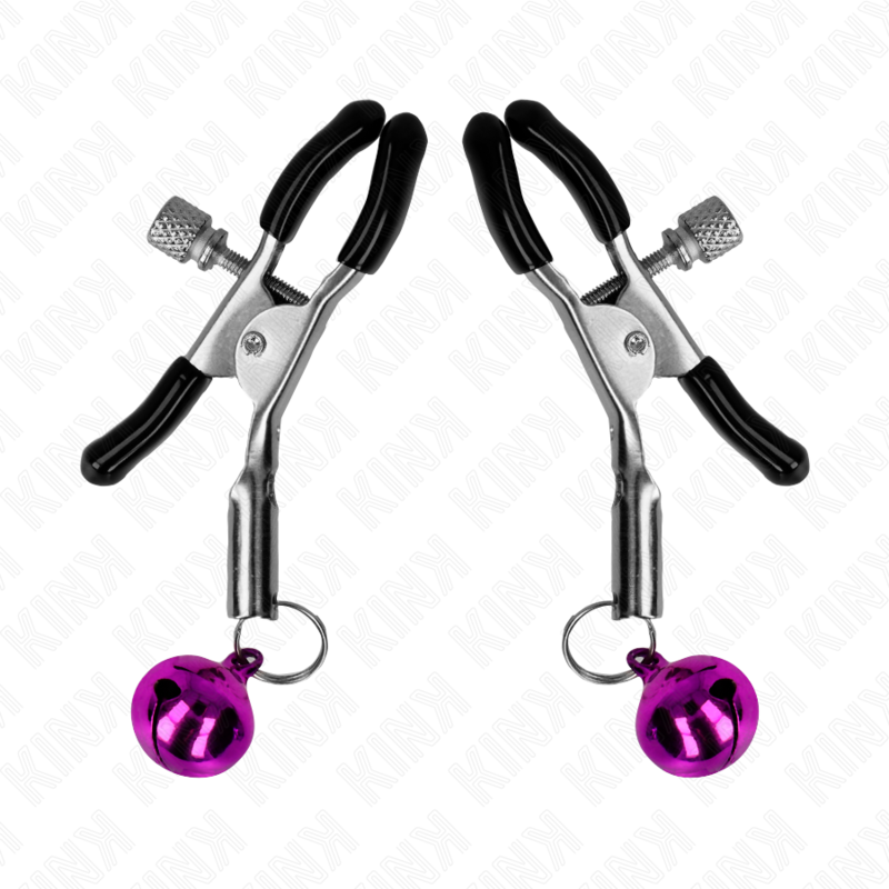 KINK - PINZA PER TETTIZZA A CAMPANA SINGOLA VIOLA 6 CM