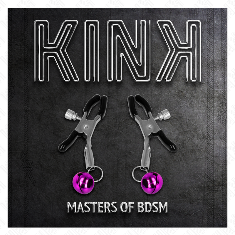 KINK - PINZA PER TETTIZZA A CAMPANA SINGOLA VIOLA 6 CM