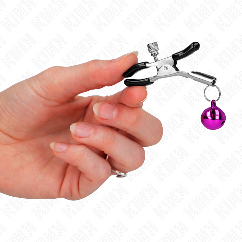 KINK - PINZA PER TETTIZZA A CAMPANA SINGOLA VIOLA 6 CM