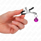 KINK - PINZA PER TETTIZZA A CAMPANA SINGOLA VIOLA 6 CM