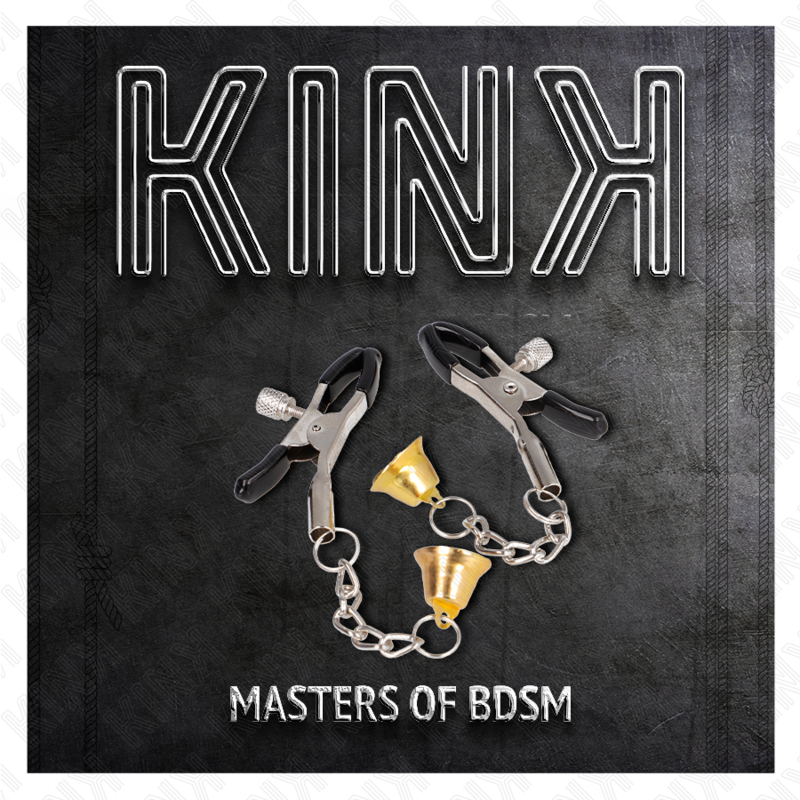KINK - PINZAS PARA PEZONES COLGANTE CAMPANA ORO 6 CM