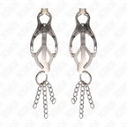 KINK - JAPANESE CLOVER NIPPLE CLAMPS WITH SMALL SILVER CHAINS