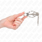 KINK - JAPANESE CLOVER NIPPLE CLAMPS WITH SMALL SILVER CHAINS