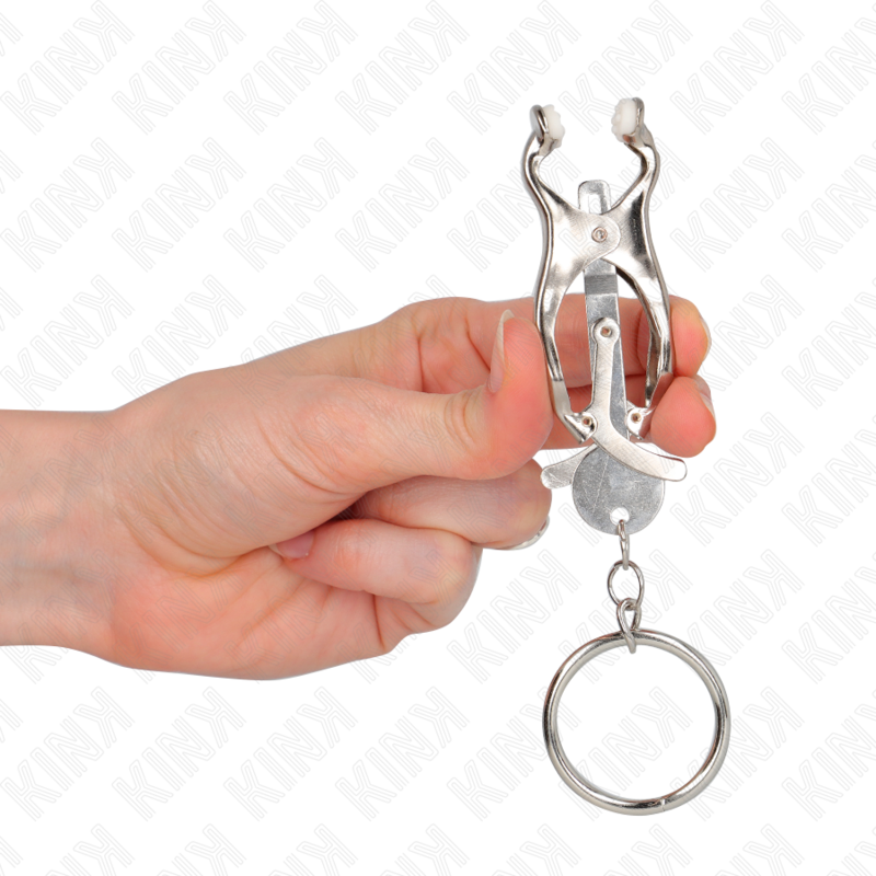 KINK - ABRAZADERAS PARA TELÉFONO TRÉBOL JAPONÉS O-RING PLATA