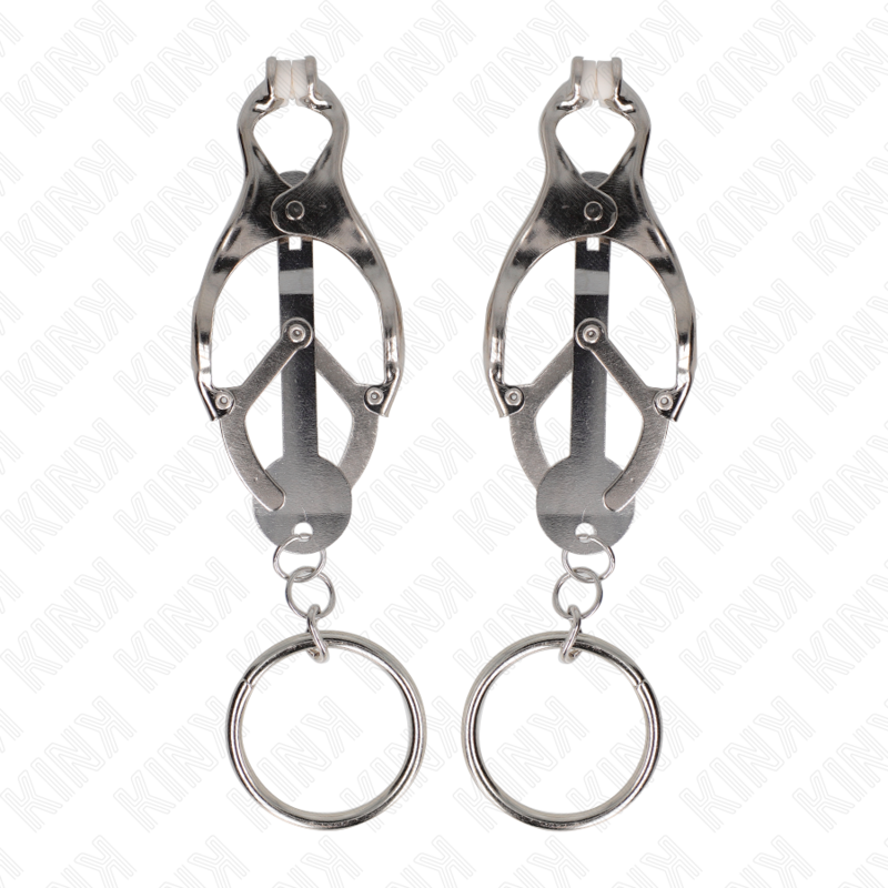 KINK - ABRAZADERAS PARA TELÉFONO TRÉBOL JAPONÉS O-RING PLATA