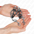 KINK - JAPANESE CLOVER NIPPLE CLAMPS WITH SILVER HOOKS