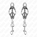 KINK - JAPANESE CLOVER NIPPLE CLAMPS WITH SILVER HOOKS