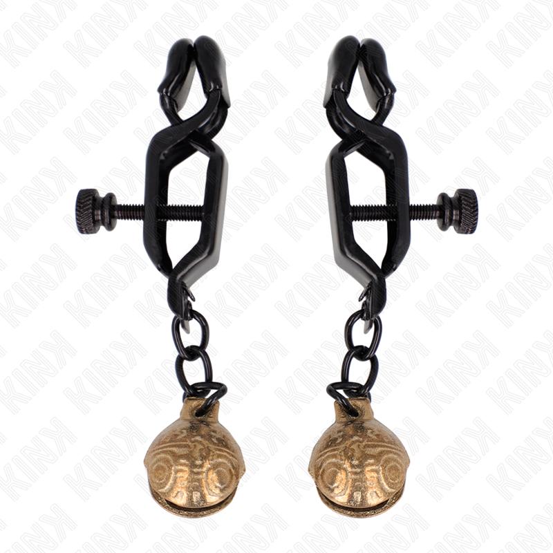 KINK - PINZAS PARA PEZONES ESTILO CAMPANA NEGRAS 7 CM