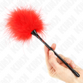 KINK - PLUMAS ROJAS PARA HACER COSQUILLAS UTILIZADAS PARA EL KIT DE BONDAGE 27 CM