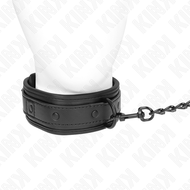 KINK - COLLAR DE BONDAGE DE NEOPRENO MODELO 2 CON CINTURÓN AJUSTABLE DE 78 CM 37,5 X 49,5 CM