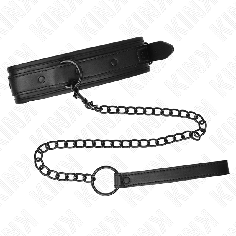 KINK - COLLAR DE BONDAGE DE NEOPRENO MODELO 2 CON CINTURÓN AJUSTABLE DE 78 CM 37,5 X 49,5 CM