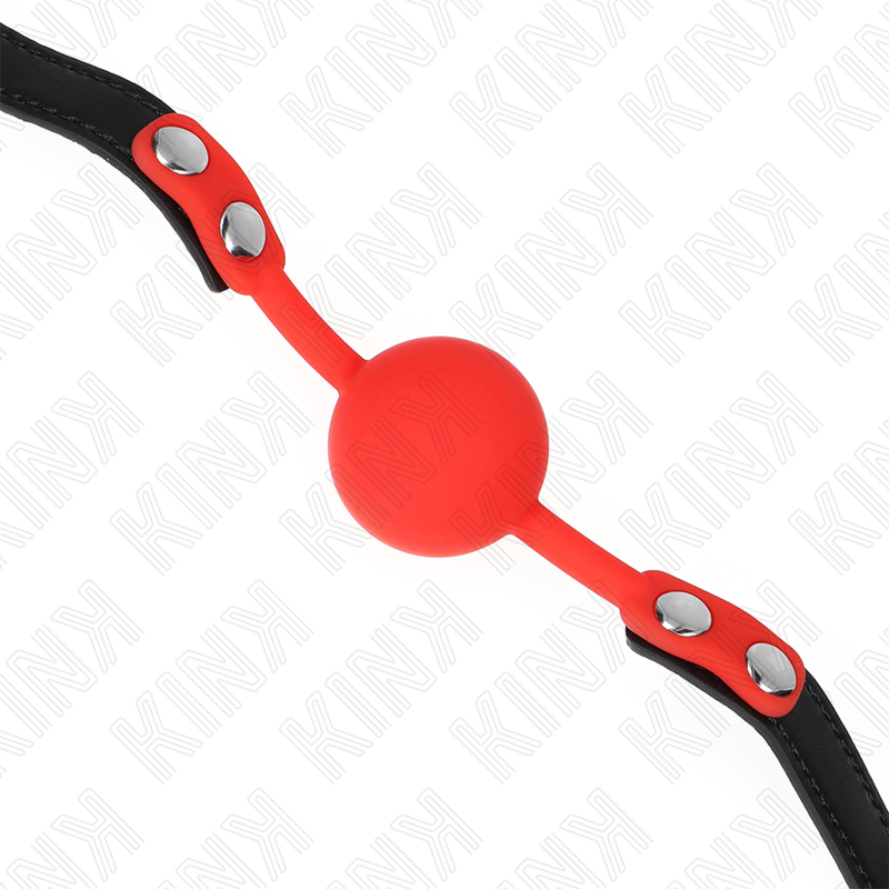 KINK - BOLA DE SILICONA ROJA 4 CM MORDAZA 60 x 2 CM