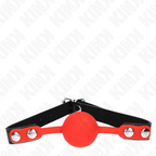 KINK - BOLA DE SILICONA ROJA 4 CM MORDAZA 60 x 2 CM