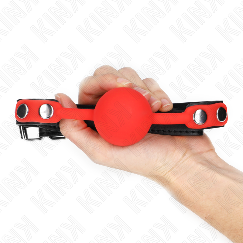 KINK - BOLA DE SILICONA ROJA 4 CM MORDAZA 60 x 2 CM