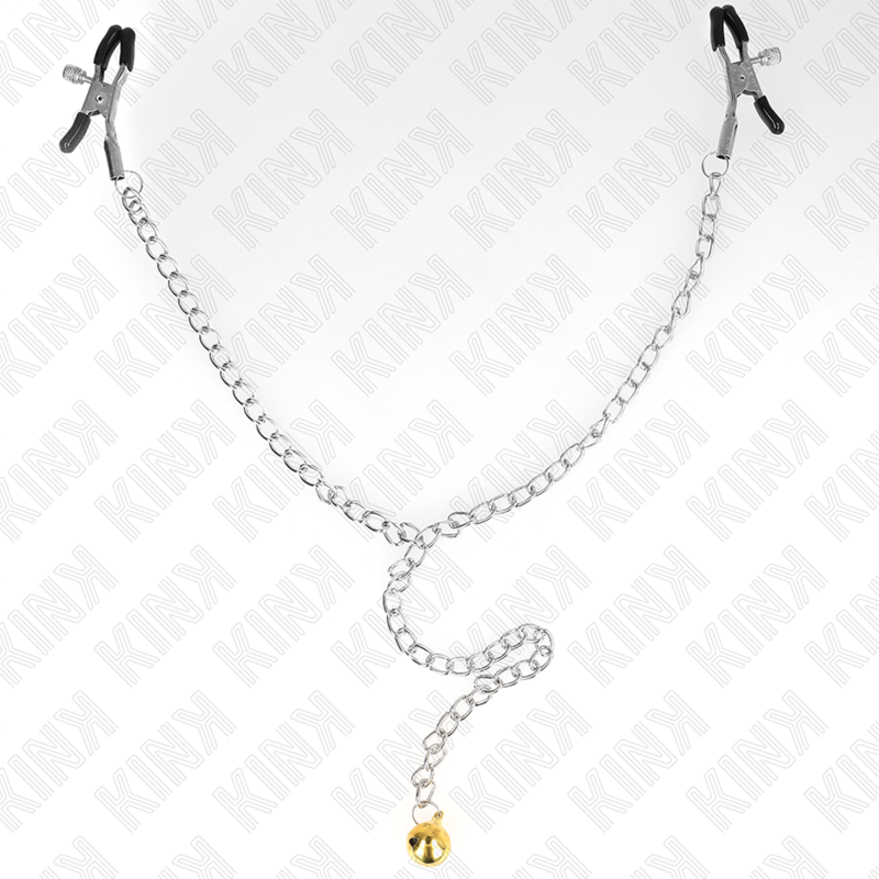 KINK - PINZE PER CAPEZZOLI A CATENA CON CAMPANELLA 30 CM