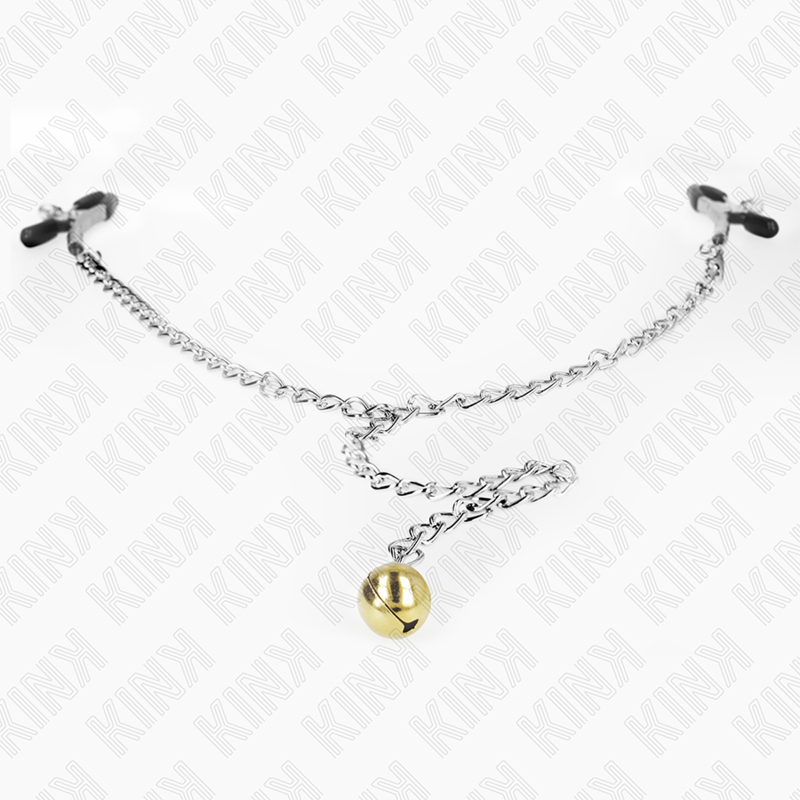 KINK - PINZE PER CAPEZZOLI A CATENA CON CAMPANELLA 30 CM