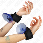 KINK - BLACK SUCTION CUP HANDCUFFS 29-40 CM X 5 CM