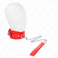 KINK - COLLAR CON CORREA DE 65 CM CON RESTRICCIONES ROJO 36-42 CM X 5,5 CM