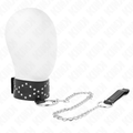 KINK - COLLAR 65 CM CON CORREA CON TACHUELAS PLATEADAS MODELO 3 AJUSTABLE 36-43 CM X 5 CM