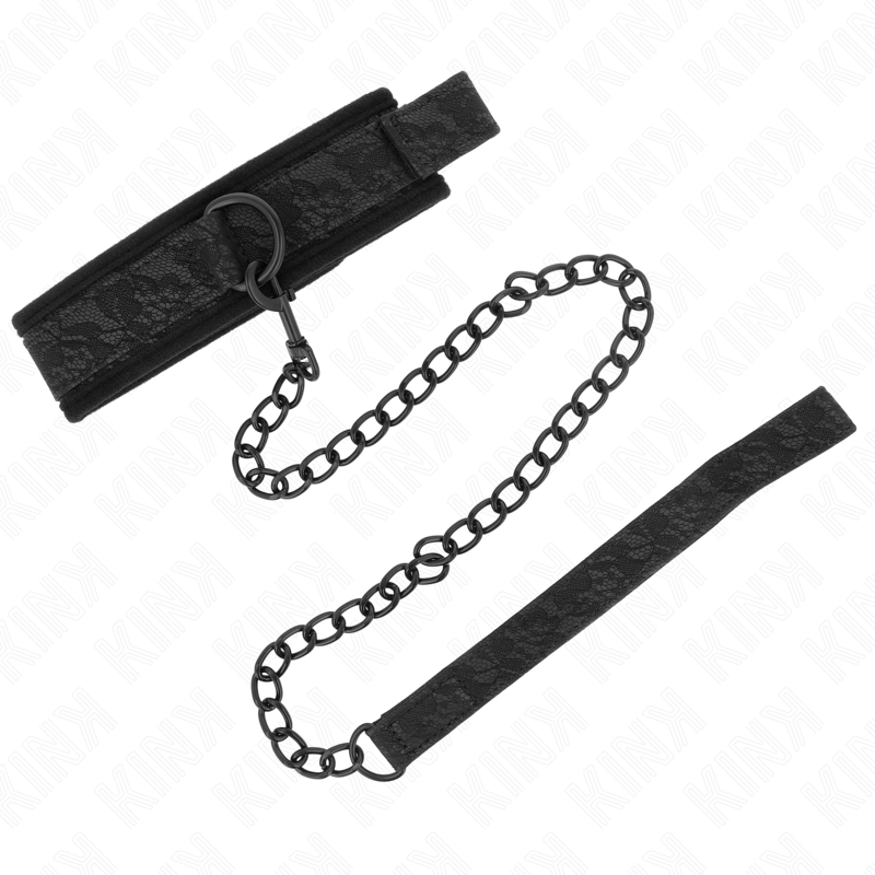 KINK - COLLARE MODELLO BASIC CON GUINZAGLIO 77 CM MODELLO 5 REGOLABILE 34-54 CM X 5 CM