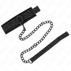 KINK - COLLARE MODELLO BASIC CON GUINZAGLIO 77 CM MODELLO 5 REGOLABILE 34-54 CM X 5 CM
