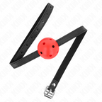 KINK - MORDAZA DE BOLA SIMPLICIDAD ROJA TRANSPIRABLE 4,5 CM 62 x 1,5 CM