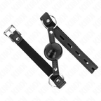 KINK - BAVAGLIO TPE A SFERA 4 CM CON SERRATURA NERA 60 x 2 CM