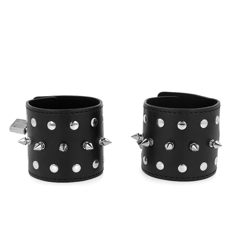 KINK - PUNK HANDCUFFS WITH SPIKES 25 X 6 CM