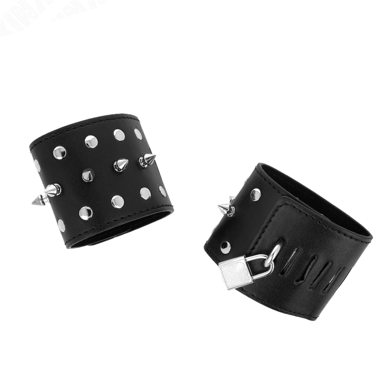 KINK - PUNK HANDCUFFS WITH SPIKES 25 X 6 CM