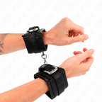 KINK - ESPOSAS CON HEBILLA Y STRASS NEGRO AJUSTABLES 25-32 CM X 5,5 CM