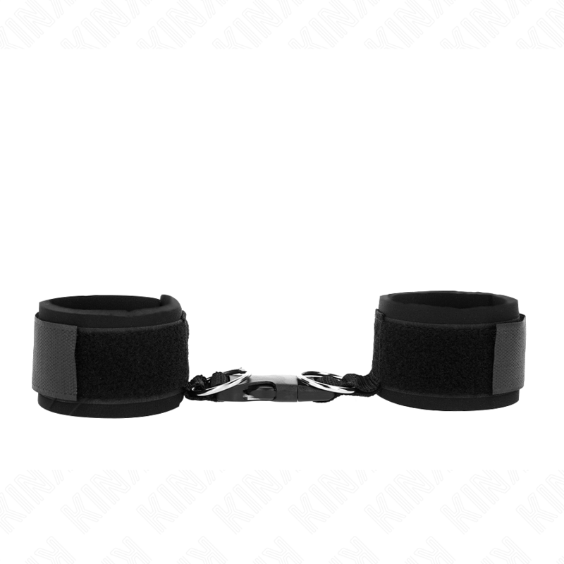 KINK - MUÑEQUERA DE NEOPRENO CON CORREAS Y HEBILLAS NEGRA AJUSTABLE 22-34 CM