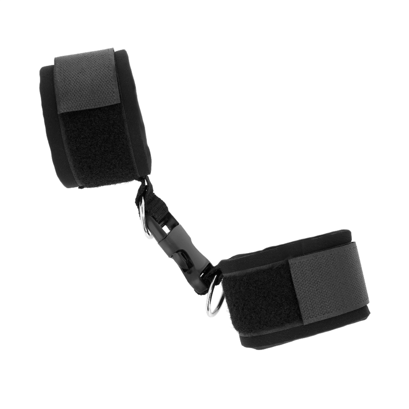 KINK - MUÑEQUERA DE NEOPRENO CON CORREAS Y HEBILLAS NEGRA AJUSTABLE 22-34 CM